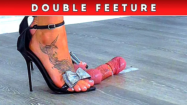 Trampling the Cum From Your Balls Under Another Goddess's Shoes - Balls Cam & Glans Cam (D65) - Double Feeture - Goddess Amber