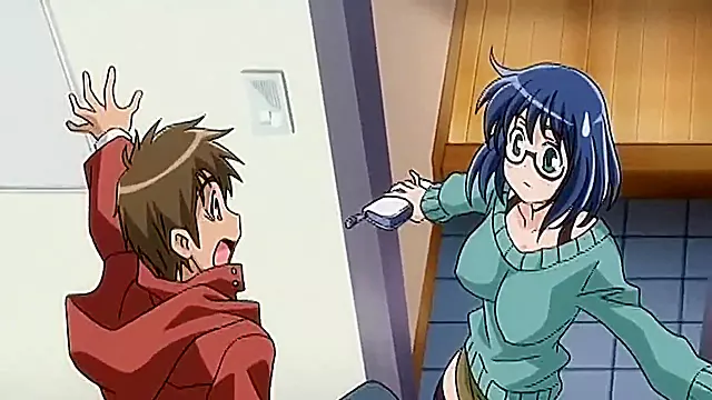 Chesty bookworm Livia charms her adorable boyfriend in steamy manga scenes