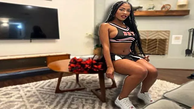 Cheerleader Visits Her Professor, Begging for His Huge Dick
