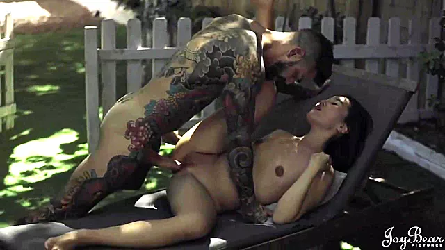 Lovely Asian Girl With No Tits Shagged By Tattooed Stallion - Juan Lucho