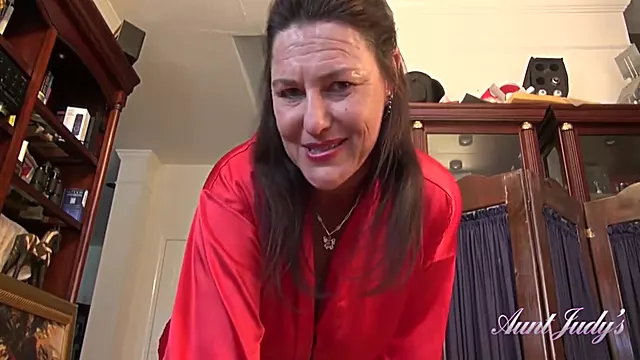 Joan A And Aunt Judys - Your 55yo Mature Hairy Step Massages You And Jacks You Off