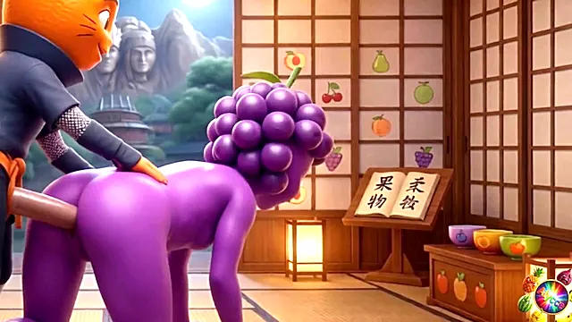 Laranjudo eats Uvinha s pussy and ass in Cosplay Uvinha takes Laranjudo s big energy Vaginal and Anal Shy Ninja Girl: Uvinha gets her pussy and anal