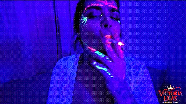 NEON MISTRESS: SPIT & SMOKE SEDUCTION - BY VICTORIA DIAS - FULL VERSION IN FULL HD - NEW OCTOBER 2025