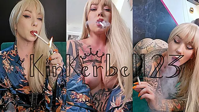 Horny, chainsmokong masseuse seduces you with a smokey, happy ending smoking 120 VS cigarettes - Kinkerbell23