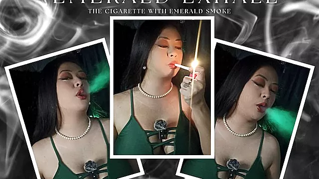 Emerald Exhale - The Cigarette with Emerald Smoke