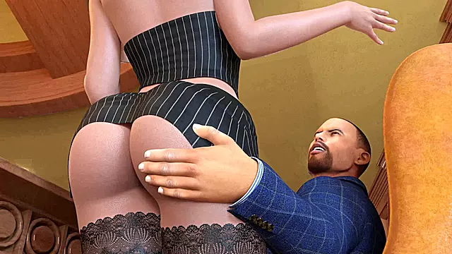 Interracial sex, 3d