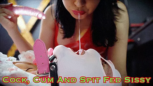 Cock Cum And Spit Fed Sissy (HD 1080P MP4)