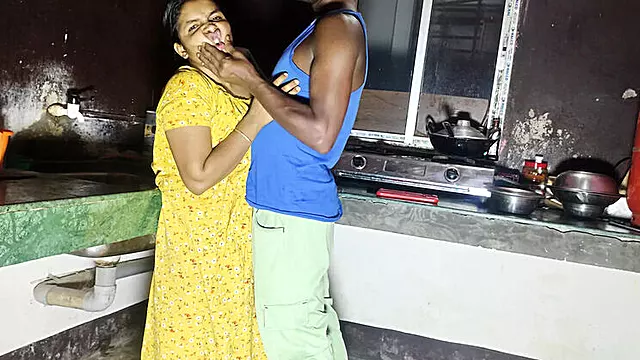 Hot Local Village Bhabhi Fucked Hard in Kitchen - Desi Sex Part 2