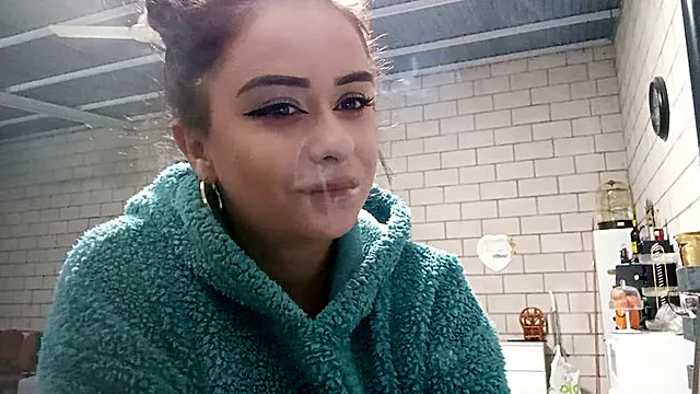 I smoke in a plush hoodie
