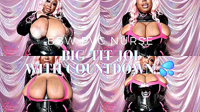 BBW PVC Nurse BIG Tit JOI with Cum Countdown (MP4 Version)