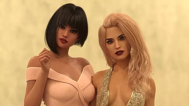 Get ready to have fun with two sexy hotties in a public dance session