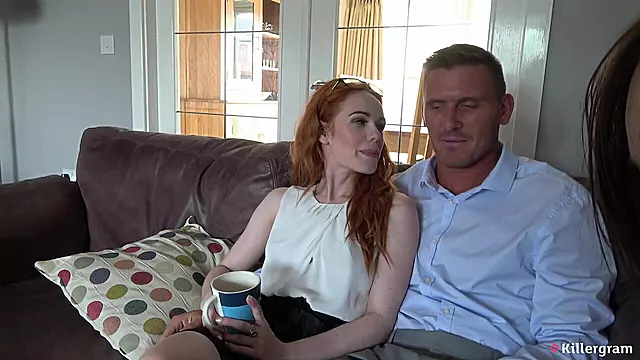 Store Bryster, Rødhåret Store Bryster, Hård Blowjob, Blowjob I Munde, Bryst Job, Britisk Pornstar