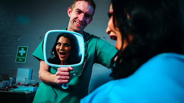Whorish brunette Jasmine Jae gets properly fucked by cocky doctor