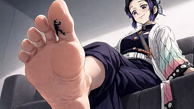 Shinobu Kocho Giantess Feet POV Crush Collection 100 AI Generated