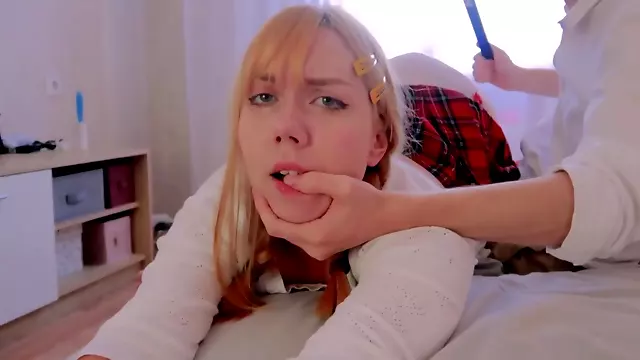 Step Sister Spanked To Tears For Misbehave And Got Anal Creampie
