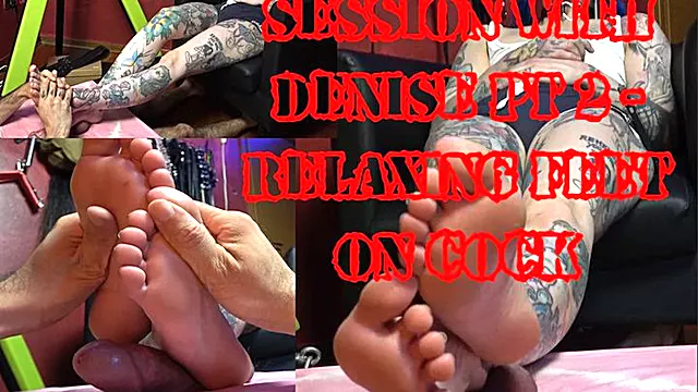Sigma Femdom - Session with Denise Pt 2 : Relaxing Feet on Cock