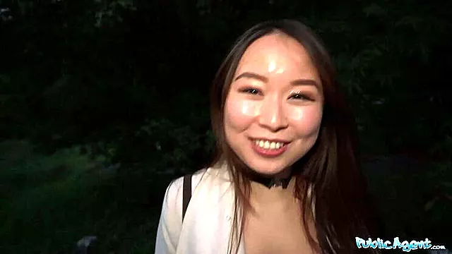 Cheeky Asian Babe Pays for Huge Fat Cock in Public - Erik Everhard Fucks Yiming Curiosity Outdoors