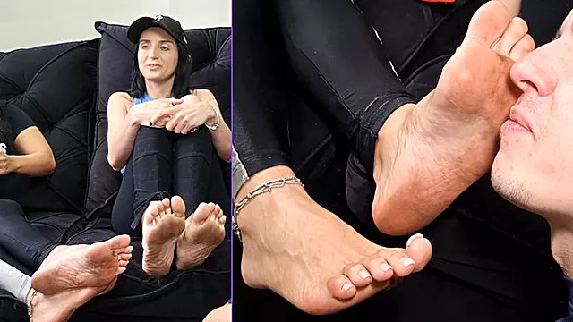 Parohač Femdom, Parohač Poniženi, Špinavá Chodidla, Ženské Dominance, Ponížení Chodidla, Lízání Noh