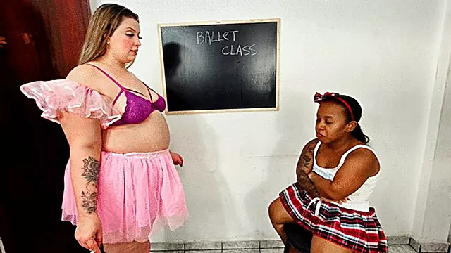 Ballet class with smelly farts as punishment!! By Britney Hunter and Mini Valeria Cam Babi
