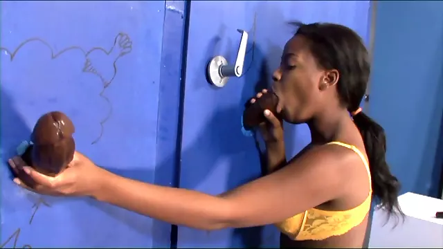Amazing black gloryhole porn