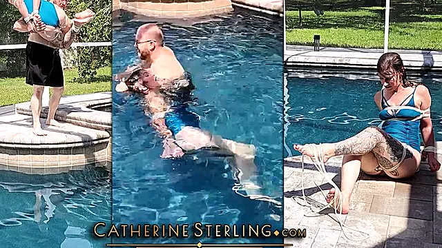 Rollenspiele, Gefesselt, Outdoor Gefesselt Und Gefickt, Wasser Fessel, Breatthplay Bondage