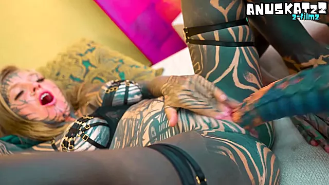 Two Alt Babes Stretch Their Asses with Freaky Alien Dildos