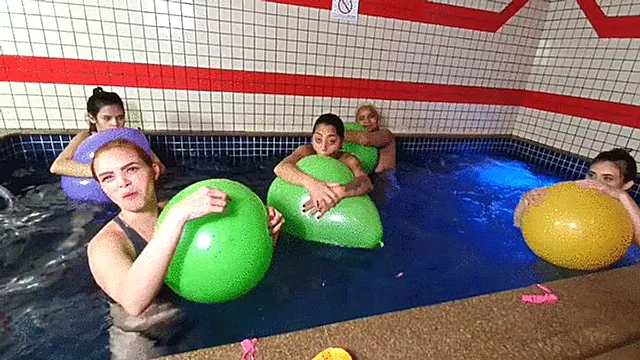 5 GIRLS & A POOL OF BALLOONS - CLIP 5 - KC PRODUCTIONS