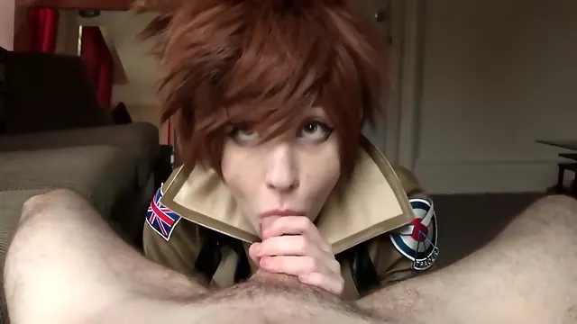 Tracer Blowjob Oral Creampie Video