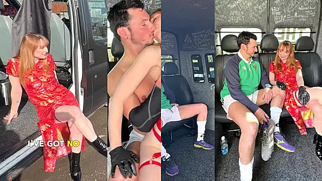 RUGBY PLAYER GETS MASSAGE AND FUCK ON A BUS