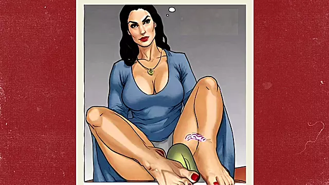 Celana Dalam, Animasi Milf, Orambut Ccklat Pujit Cantik, Luar Biasa Milf, Kaki, Ibu Rumah Tangga Seksi