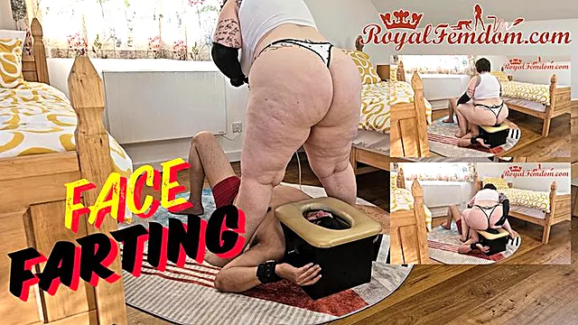 Komme I Munden, Milf Dominans, Femdom Dominans, Prutte I Ansigt, Sidde På Ansigt, Prut, Femdom Modne Kvinder