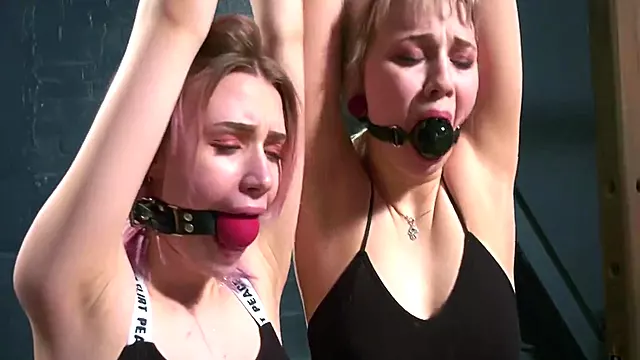 Russian Schoolgirls In A Warehouse