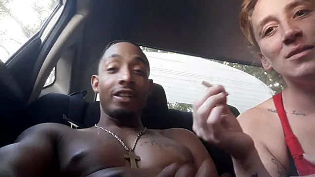 Sloppy blowjob in the car part 1 with stunning deepthroat bombshell