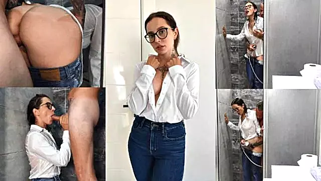 My Stepmom Seduced Me and I Fucked Her in Her Clothes in the Shower!
