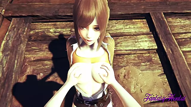 Attack on titans Hentai - Sasha is fucked while on a mission and enjoys like a bitch