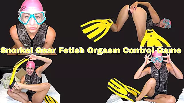 Snorkel Gear Fetish Orgasm Control Game - MOV