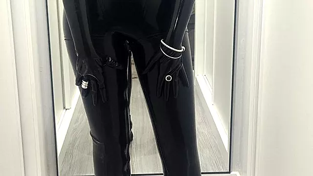 Boty Rukavice, Boots Domina Tub, Rukavice Fetiš, Gumové Rukavice, Mrdani Ze Zadu Podpatky