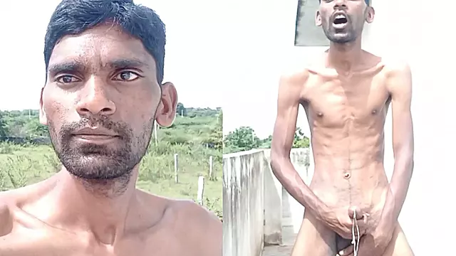 Rajesh Playboy 993 Outdoor Flashing Outside Asshole Spanking Butt Masturbation Big Cock and Cumming
