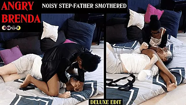 EBONY BRAT BRENDA DESTROYS HER TOO NOISY STEP-FA (HD 1080p)