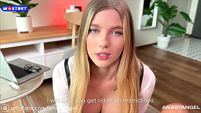 a therapy that's sure to help! a juicy fuck with a boobed, sexy blonde in stockings | Anastangel