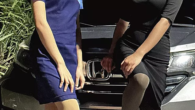 312 - Cherry and Nikka revving after work second cam