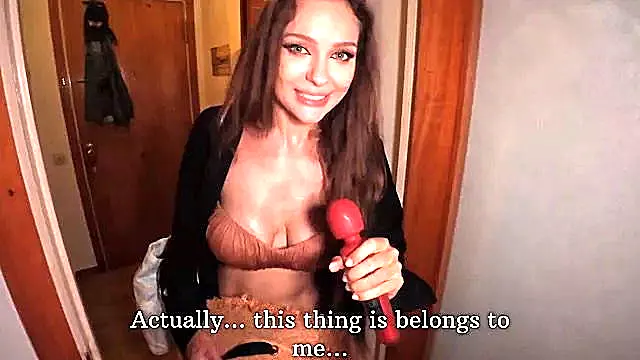 Pov: I Found Stepmothers Vibrator. She Explained to Me how It Work. Squirtin...