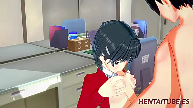 Kirito & Naoha s Hot 3D Hentai Table Session Ends in Juicy Creampie