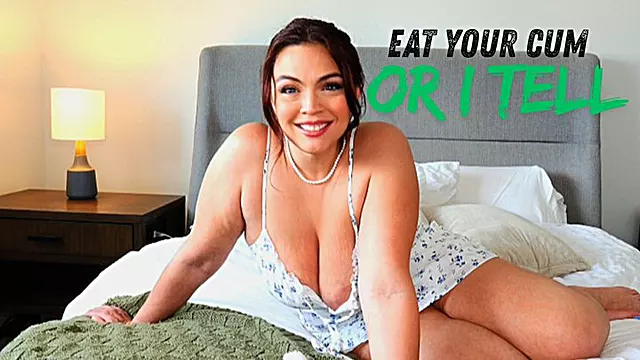 Stepmom Femdom CEI: Caught Jerking to My Pics? Eat Your Cum or I Tell! Humiliating Bedroom Instructions