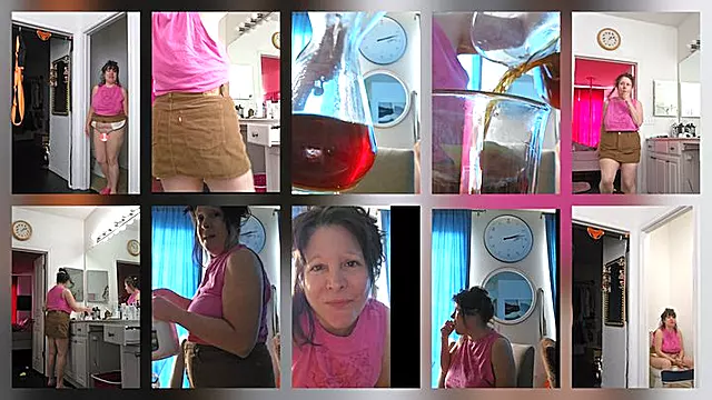 Sunday Funday Toilet Strawberry Top Cute Chocolate Corduroy Levis Mini Skirt
