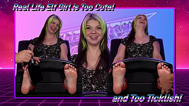 Real Life Elf Girl is Too Cute and Too Ticklish!