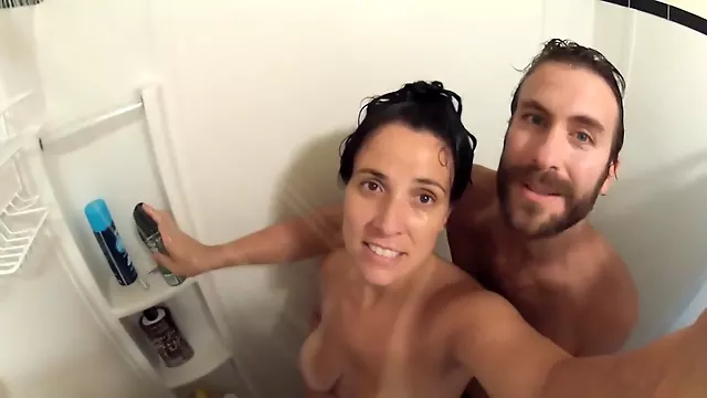 Amateur Dusche, Großer Arsch Dusche, Nah, Nahaufnahme Doggystyle, Nahaufnahme, Pov Nahaufnahme