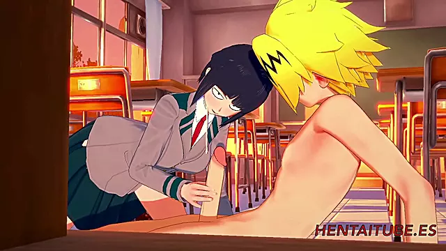 Jiro & Kaminari s Uncensored Boku No Hero Academia Hentai Classroom Session