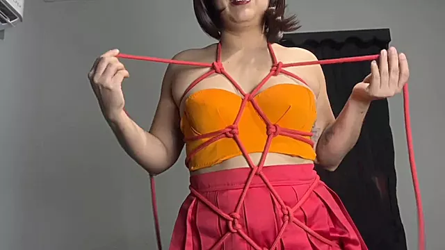 Animatore, Legata, Legata Con La Corda, Dal Culo Alla Bocca, Bondage Bocca, In Bocca, Culo, Man Self