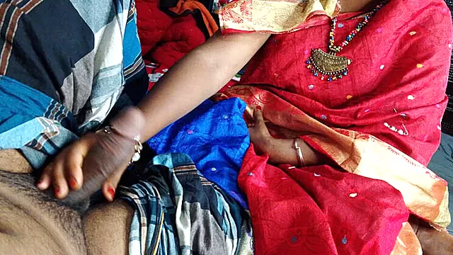 Hot Bengali Aunty Hardcore Fuck - Red Dress Girl Shares Boy with Dirty Talk